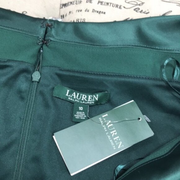 Ralph Lauren Silk Sleeveless Off Shoulder Cocktail - Picture 4 of 8